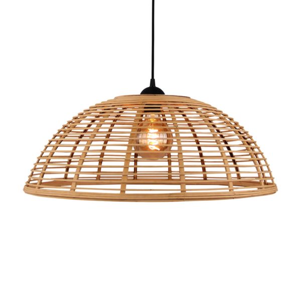 Brilliant Suspension Crosstown abat-jour bambou clair Ø48 cm Brilliant