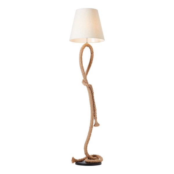 Brilliant Lampadaire Sailor avec support en corde Brilliant
