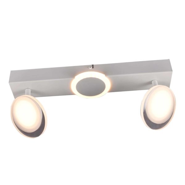 Brilliant Spot pour plafond LED Meriza, 2 lampes, blanc Brilliant
