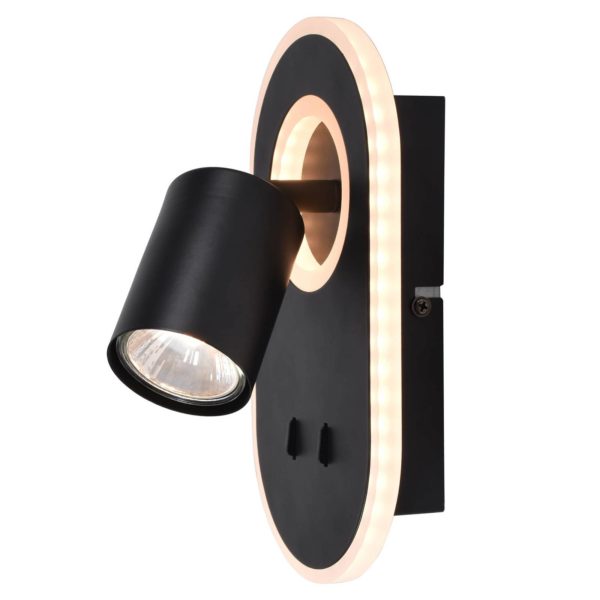 Brilliant Applique LED Kimon, noire Brilliant