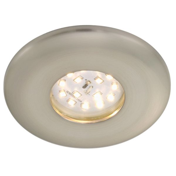 Briloner Spot encastrable LED Attach One, nickel mat, IP65 Briloner