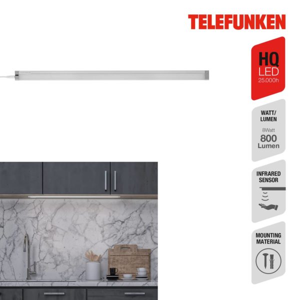 Telefunken Lampe sous meuble LED Zeus, longueur 57 cm Telefunken
