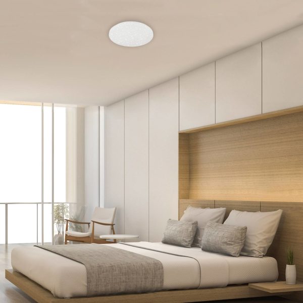 Briloner Plafonnier LED Brili Splash, IP44, blanc, 4 000 K Briloner