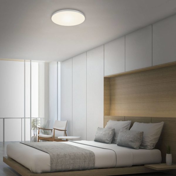 Briloner Plafonnier LED Flame, 3 000 K, Ø 38,7 cm, argenté Briloner