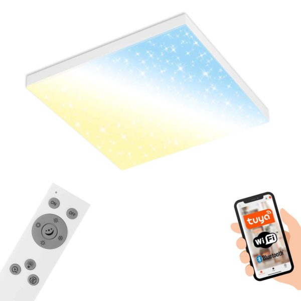 Briloner Panneau LED Frameless SL WiFi Bluetooth 45x45cm Briloner