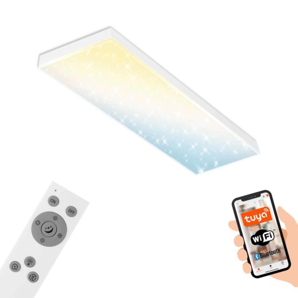 Briloner Panneau LED Frameless SL WiFi Bluetooth 100x25cm Briloner