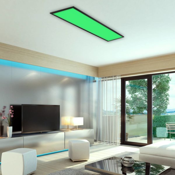 Briloner Panneau LED Colour, dimmable, RVB, CCT, 100×25 cm Briloner