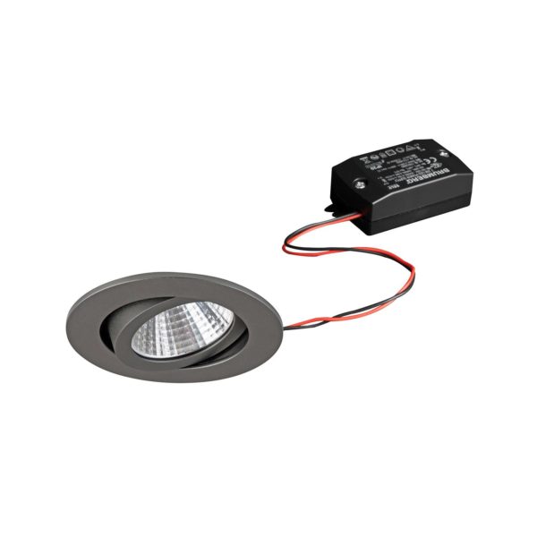 BRUMBERG spot encastré LED 38° rond titane 3000K BRUMBERG