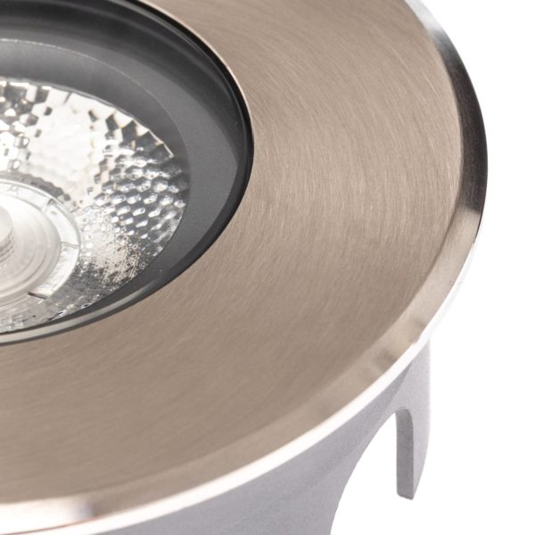 BRUMBERG Hybride Flat luminaire encastré dans le sol LED, 11cm BRUMBERG