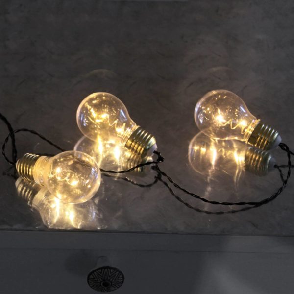 STAR TRADING Guirlande LED Glow Battery à cinq ampoules STAR TRADING