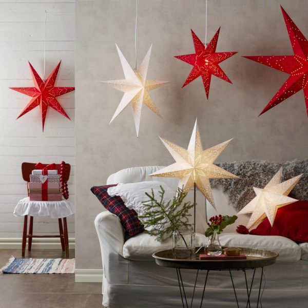STAR TRADING Étoile en papier Sensy à motif, suspension STAR TRADING