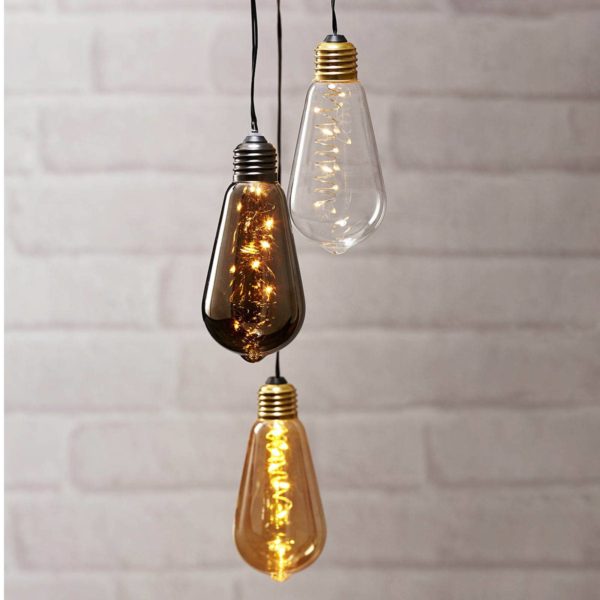 STAR TRADING Lampe déco LED Glow vintage avec minuteur, fumée STAR TRADING