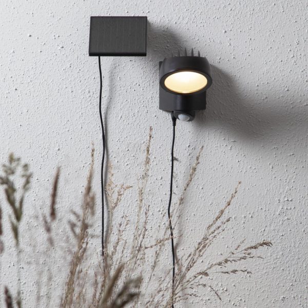 STAR TRADING Lampe solaire LED Powerspot Sensor, ronde, 150 lm STAR TRADING