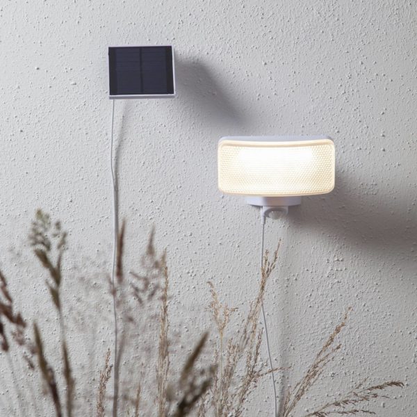 STAR TRADING Lampe solaire LED Powerspot Sensor ang blanc 350lm STAR TRADING