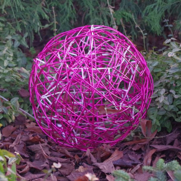STAR TRADING Sphère design 3D LED Galax Fun, Ø 30 cm, fuchsia STAR TRADING
