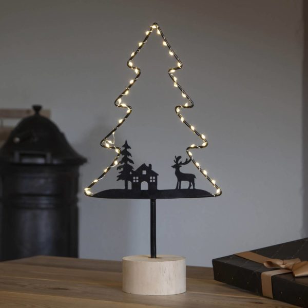 STAR TRADING Lampe décorative Glimta, arbre STAR TRADING