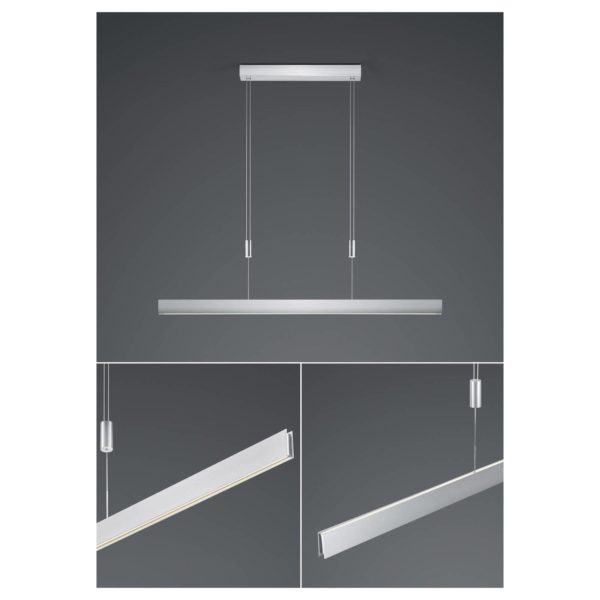 HELL Suspension LED Delta, 100 cm, aluminium HELL