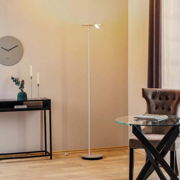 Bopp Share lampadaire à éclairage indirect, liseuse, aluminium BOPP