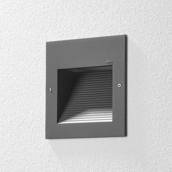 BEGA 24202 applique encastrée LED 3 000K, graphite BEGA