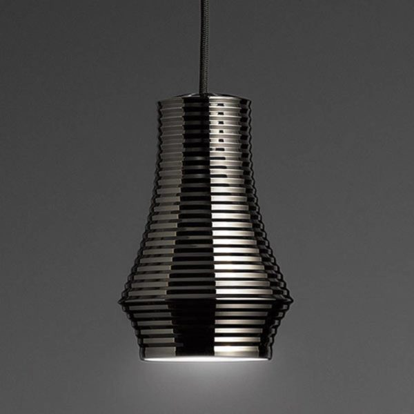 Bover Tibeta 01 – suspension LED, noire chromée Bover