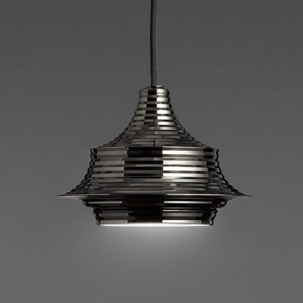 Bover Tibeta 02 – suspension LED, noire chromée Bover
