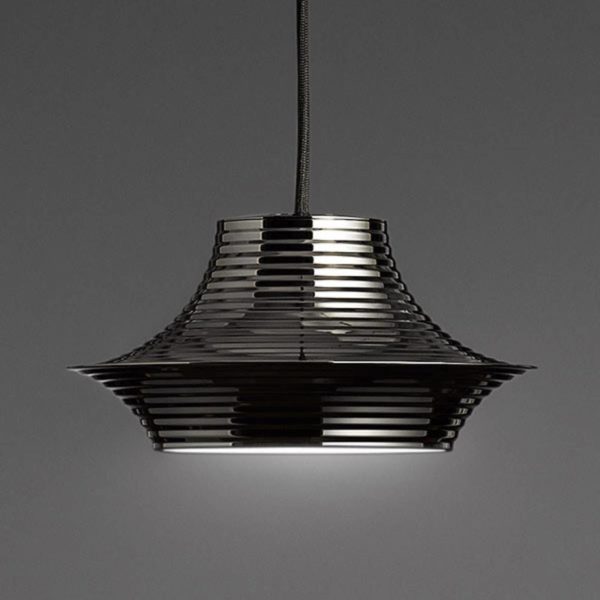 Bover Tibeta 03 – suspension LED, noire chromée Bover