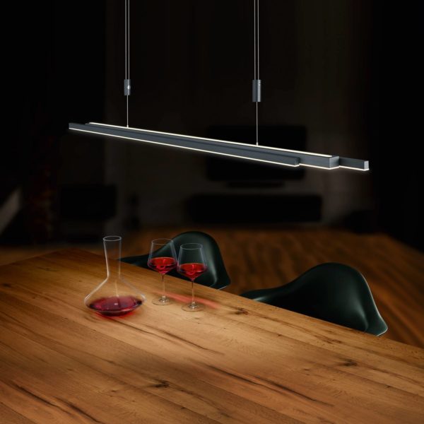 BANKAMP L-lightLINE LED ZigBee up/down anthracite BANKAMP