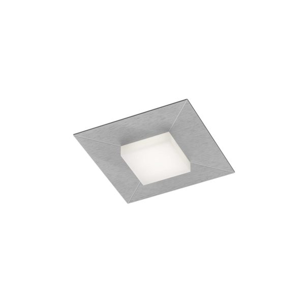 BANKAMP Diamond plafonnier 17×17 cm, argenté BANKAMP