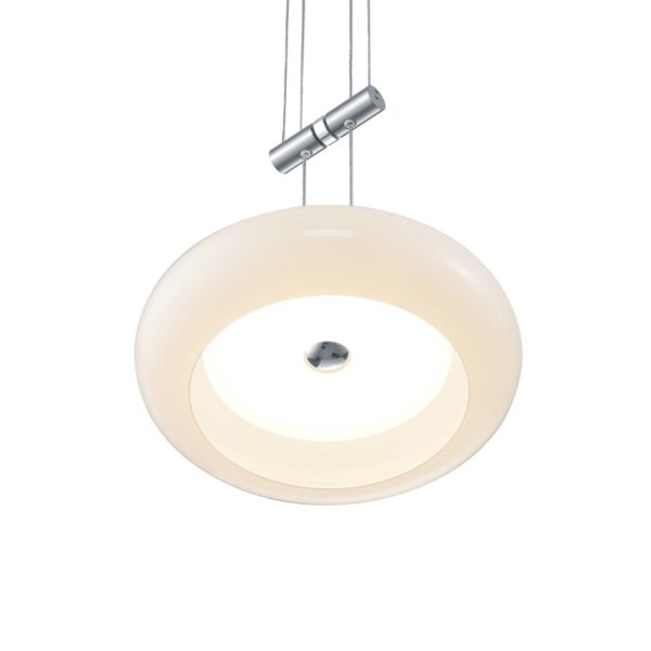 BANKAMP Centa suspension à 2 lampes nickel BANKAMP