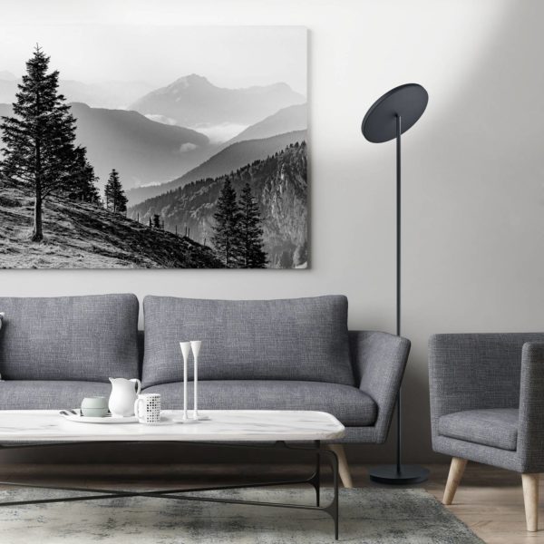 BANKAMP Solid lampadaire LED variateur, noir BANKAMP