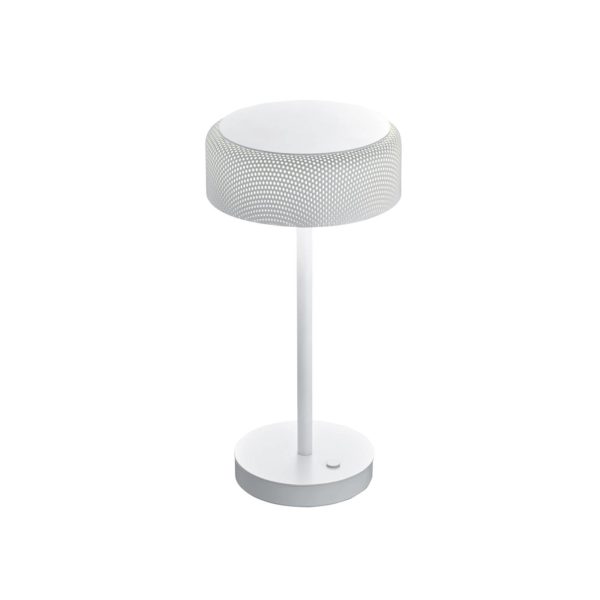 BANKAMP Mesh lampe à poser LED variateur, blanche BANKAMP