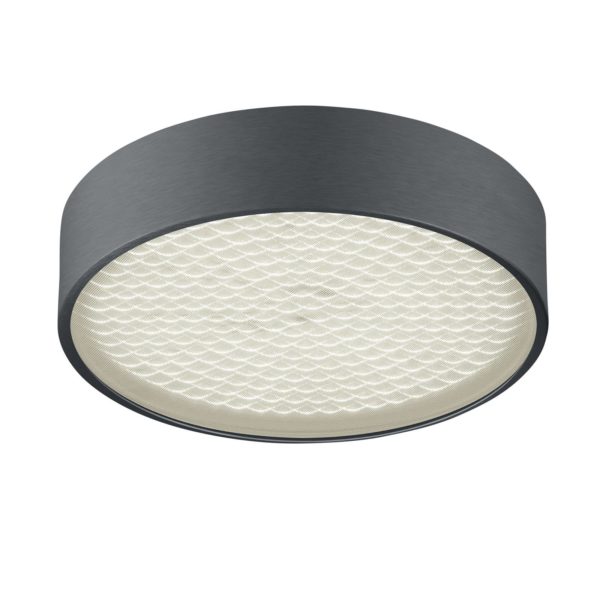 BANKAMP Drum plafonnier LED, anthracite mat BANKAMP