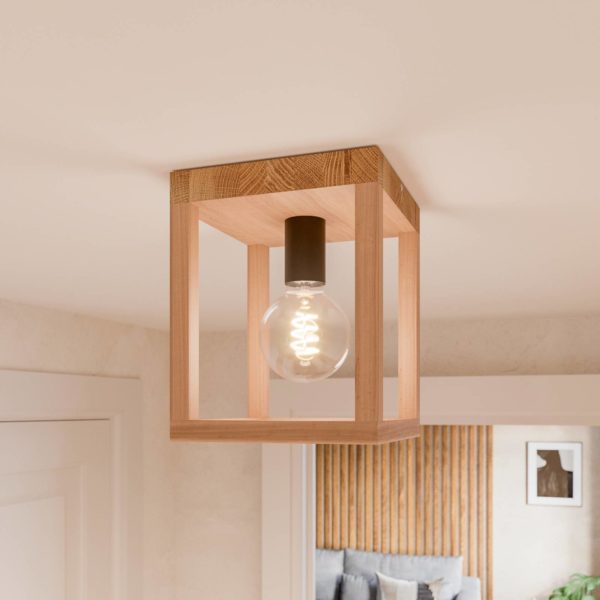 Envostar Rowan plafonnier en chêne, 1 lampe Envostar