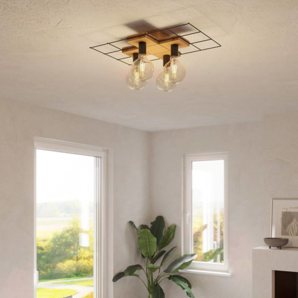 Envostar Bridge plafonnier, 4 lampes, en faisceau Envostar