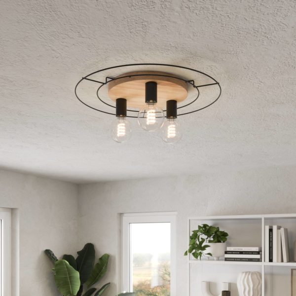 Envostar Bridge plafonnier, 3 lampes, rond Envostar