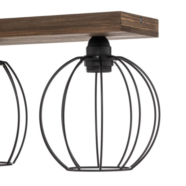 Envostar Various plafonnier 3 lampes, pin foncé Envostar