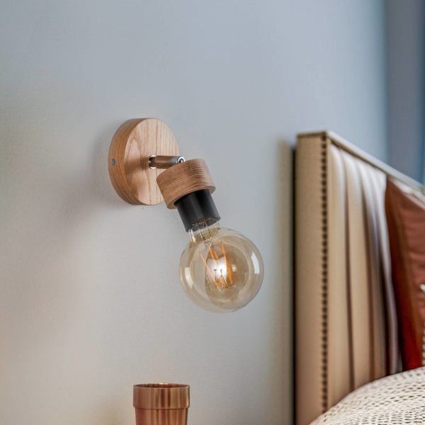 Envostar Merlo applique chêne huilé, 1 lampe Envostar