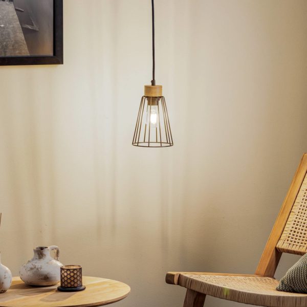 Envostar Dorvi suspension, chêne huilé, 1 lampe Envostar