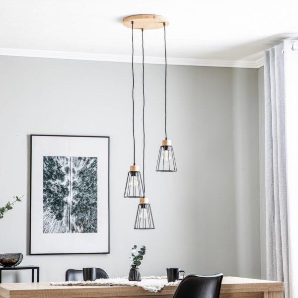 Envostar Dorvi suspension à 3 lampes, ronde Envostar