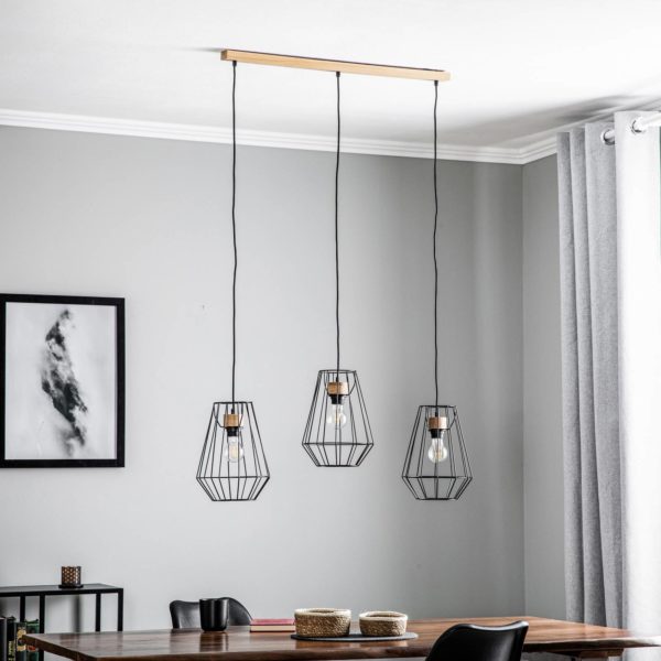 Envostar Finan suspension 3 lampes linéaire 21cm Envostar
