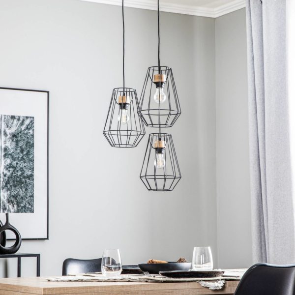 Envostar Finan suspension 3 lampes ronde Ø21cm Envostar