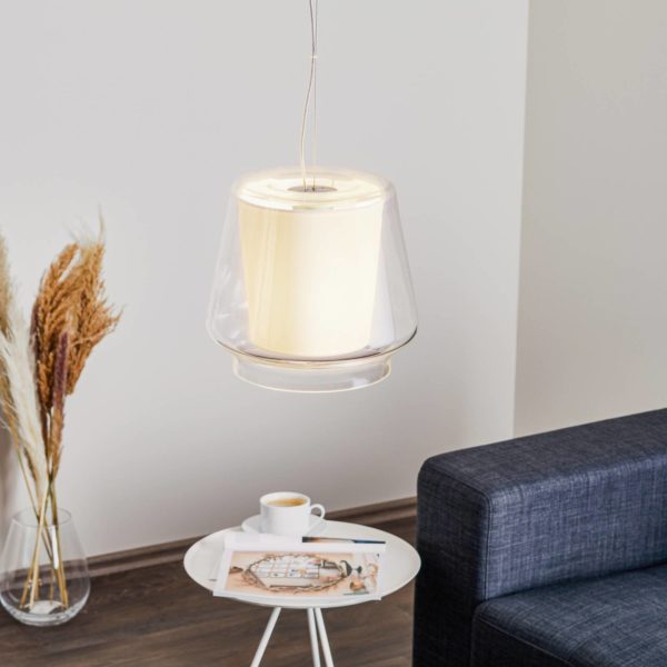 Casablanca Aleve S – belle suspension en verre Casablanca