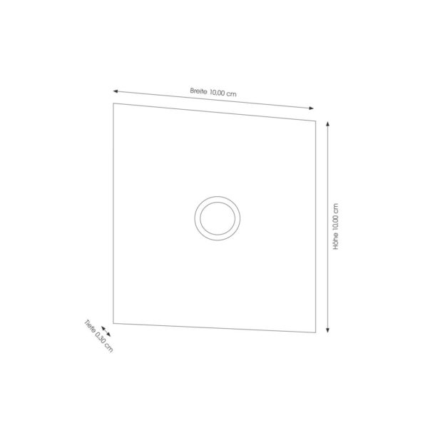 CMD Plaque de sonnette Grande en acier inoxydable CMD