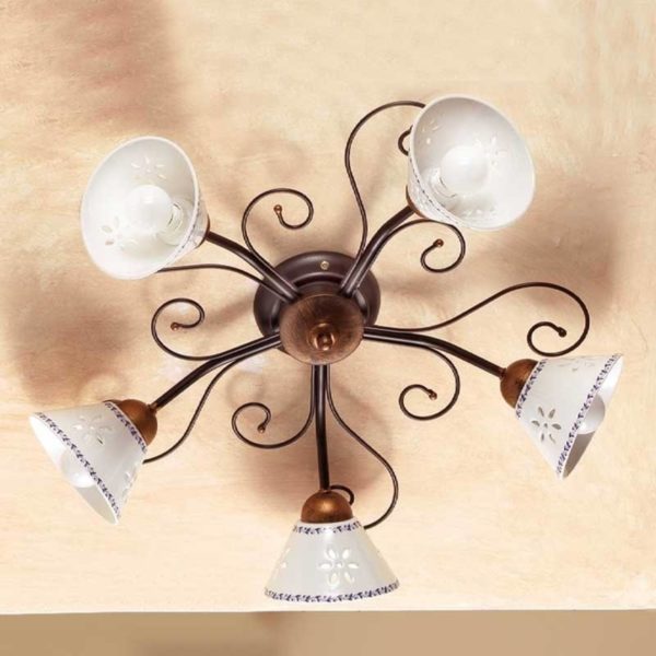 Ceramiche Plafonnier LIBERTY romantique Ceramiche