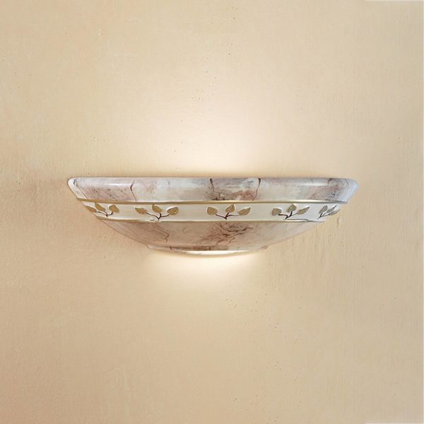 Ceramiche Applique FOGLIE MARMO MARRON Ceramiche
