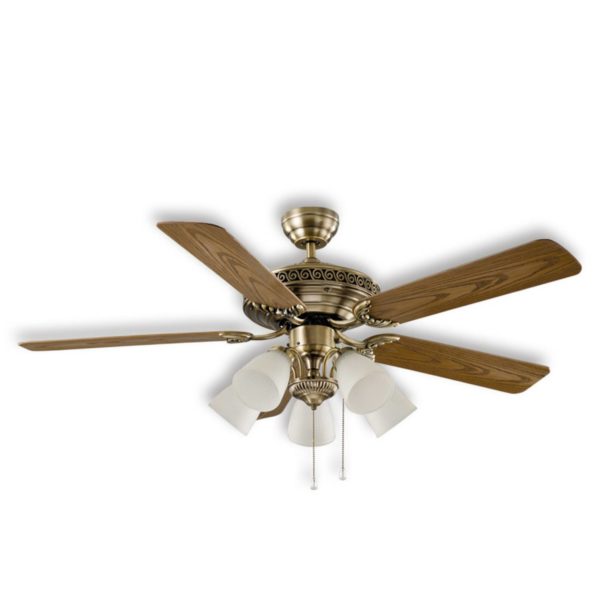 CasaFan Centurion ventilateur de plafond, laiton antique CASAFAN