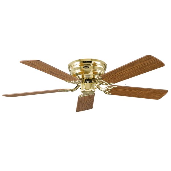 CasaFan Ventilateur Classic Flat III laiton poli 132 cm CASAFAN