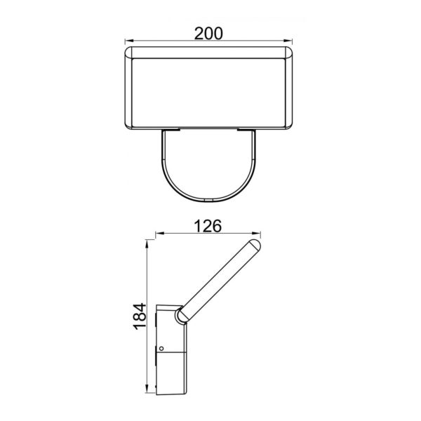 Deko-Light Applique d’extérieur LED Alkes S, 20 cm de large Deko-Light