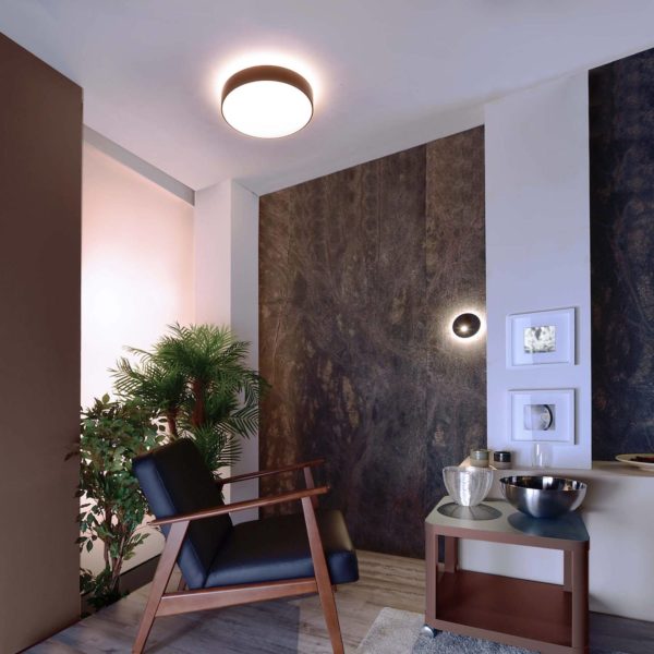 Deko-Light Plafonnier LED Menkar, brun café Deko-Light