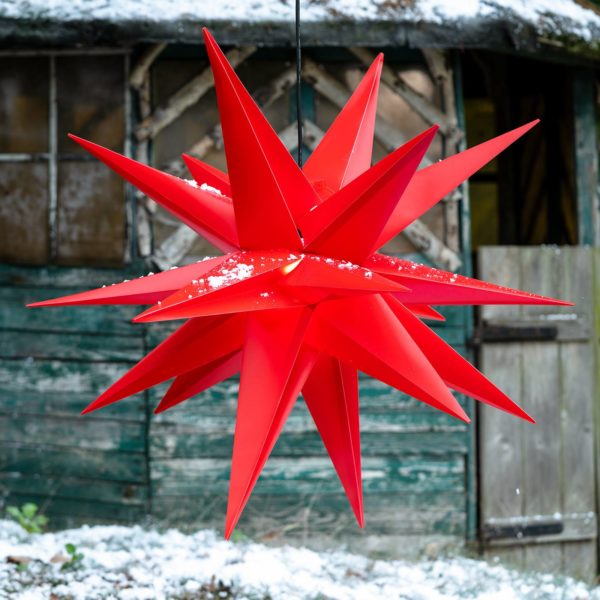 STERNTALER Étoile Jumbo rouge pour l’extérieur 18 branches Sterntaler
